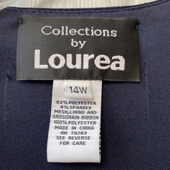 Navy blue formal dress with matching blazer - Picture 12 of 14